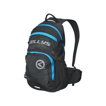 Велосипедный рюкзак KELLYS INVADER, 25 л, чёрный/синяя молния, полиэстер