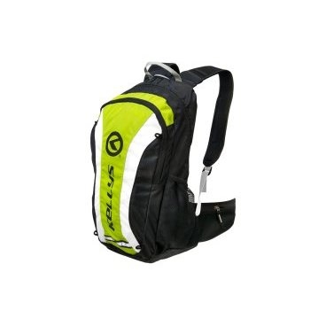 Велосипедный рюкзак KELLYS EXPLORE, объем 20 л, влагостойкий полиэстер, молния YKK, черный/зеленый