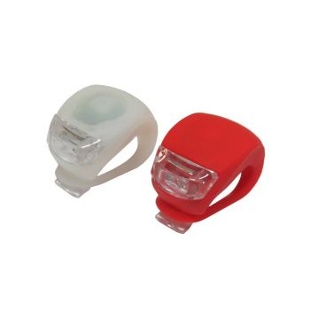Фонарики SUNTEK SH-503, светодиодные,1 красный/2 красных LED + 1 белый/2 белых LED, силиконовые