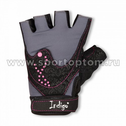 Перчатки для фитнеса женские INDIGO Хлопок,эластан SB-16-8056