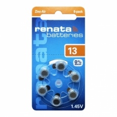 Батарейка Renata ZA 13 для слуховых аппаратов