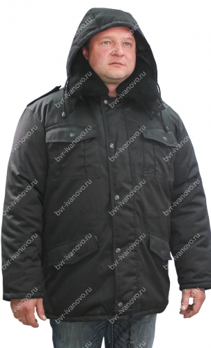 Куртка Зима тк.Смесовая Могилёв цв. Черный