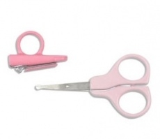 Детский маникюрный набор (ножницы и щипчики)розовый