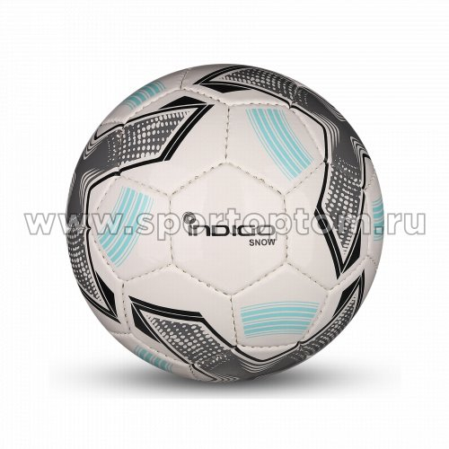 Мяч футбольный №2 INDIGO SNOW тренировочный (PU SEMI) Сувенирный IN029 