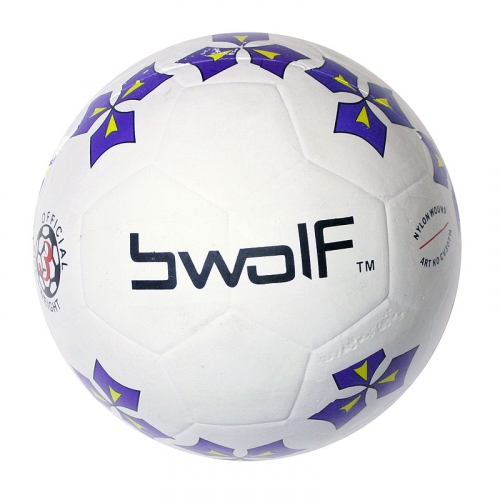 Мяч резиновый футбольный BWOLF № 4 5201 TFR