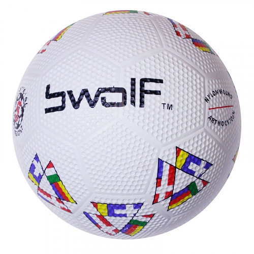Мяч резиновый футбольный BWOLF № 5 5306 TFR