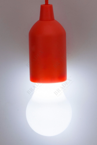 Светильник светодиодный «ЛАМПОЧКА» красная