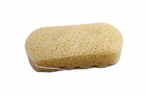 Губка для душа из клубня конняку «СОКРОВИЩЕ АЗИИ» с куркумой (Konjac Sponge for body with turmeric)