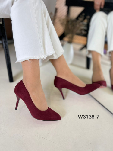 Lixy W3138-7 Туфли женские бордо иск велюр