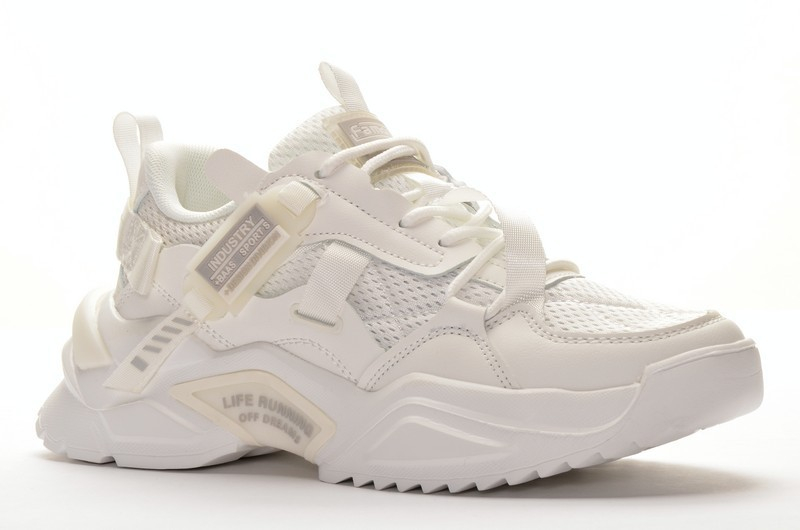 Baas DB1658-4 Кроссовки бел текстиль+иск кожа