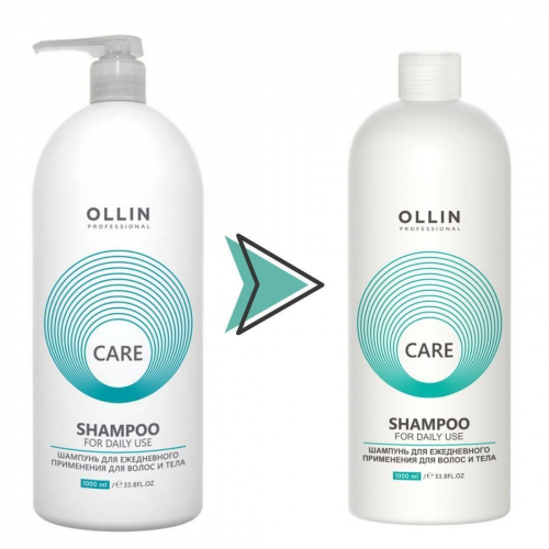 Ollin Шампунь для ежедневного применения для волос и тела / Care, 1000 мл