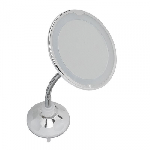 Nail Art Зеркало на присоске с LED подсветкой, белый