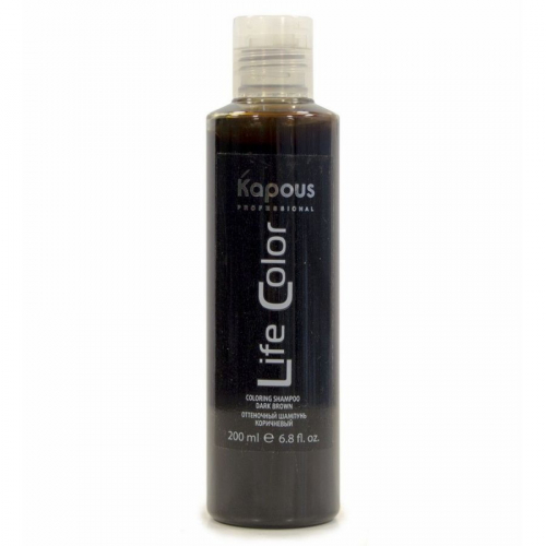 Kapous Оттеночный шампунь для волос «Life Color», коричневый, 200 мл
