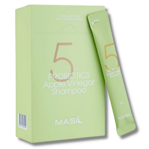 Masil Шампунь от перхоти с яблочным уксусом / 5 Probiotics Apple Vinergar Shampoo, 20 шт. х 8 мл