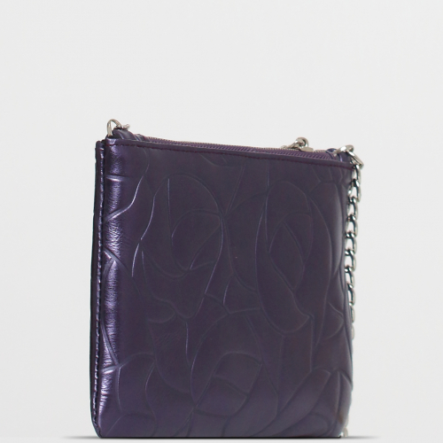 Женская кожаная сумка Richet 2480LND 669 Фиолетовый