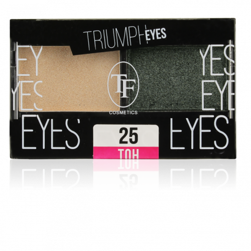 Триумф tf Тени для век двухцветные Triumph eyes 25 песочный+серо-коричневый 93540