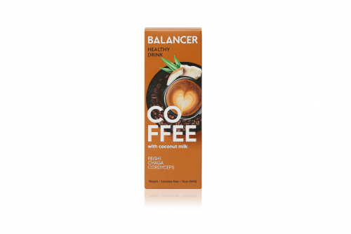 Напиток растворимый BALANCER «Кофе на кокосовом молоке», 10 стиков