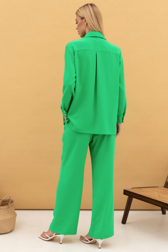 Ст.цена 5190р Рубашка и брюки 65108 зелёный
