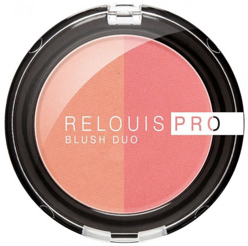 RELOUIS/Румяна компактные Relouis Pro Blush Duo 5г №201 day spring/juicy peach