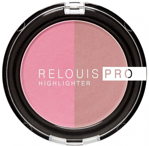RELOUIS/Румяна компактные Relouis Pro Blush Duo 5г №202 pink lily/lilac bunch