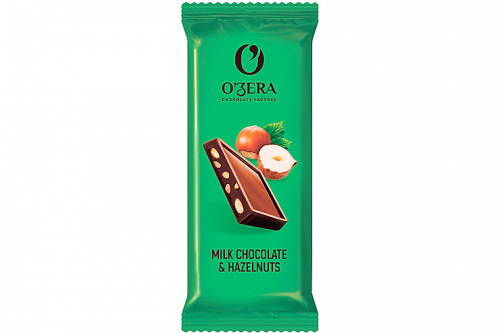 «O'Zera», шоколад Milk & Hazelnuts, 24 г (упаковка 30 шт.)