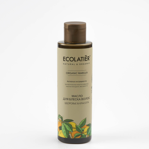 Ecolatier Organic Farm Green Marula Oil Масло для блеска волос Здоровье+Красота 200мл 174006