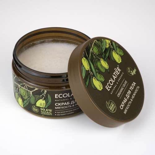 Ecolatier Organic Farm Green Olive Oil Скраб для тела Мягкость+Нежность 300гр 175133