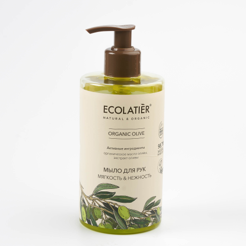Ecolatier Organic Farm Green Olive Oil Мыло для рук жидкое Мягкость+Нежность 460мл 173726