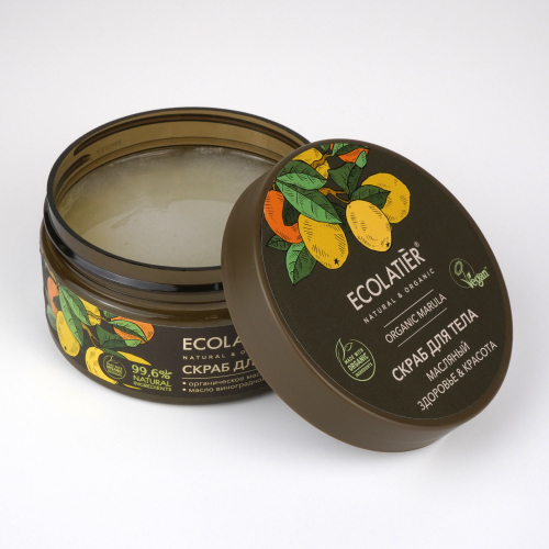 Ecolatier Organic Farm Green Marula Oil Скраб для тела Масляный Здоровье+Красота 300гр 175379