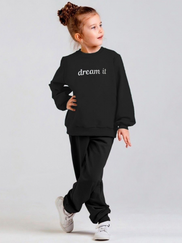 Комплект Dream (Свитшот + брюки) / Черный