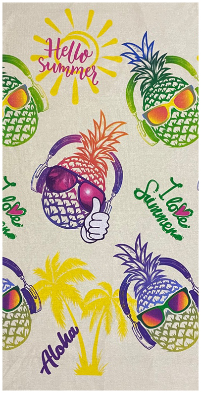 Полотенце вафельное банное СОЛНЕЧНЫЙ ОСТРОВ р-р 82х150