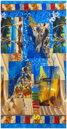 Полотенце вафельное банное SUMMER р-р 82х150
