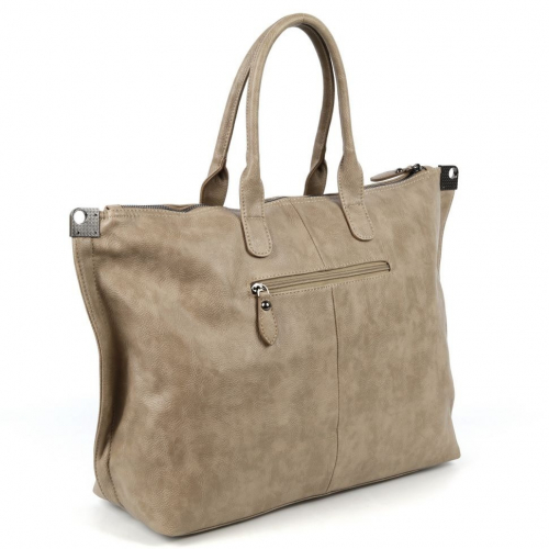 Женская сумка шоппер из эко кожи А-3841 Хаки
