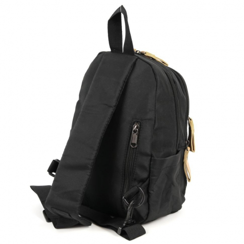 Маленький текстильный рюкзак с одной лямкой 0808 Блек