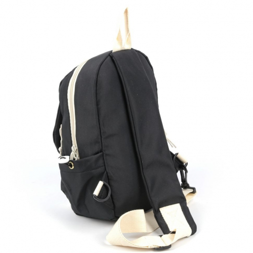 Маленький текстильный рюкзак с одной лямкой 9215 Блек