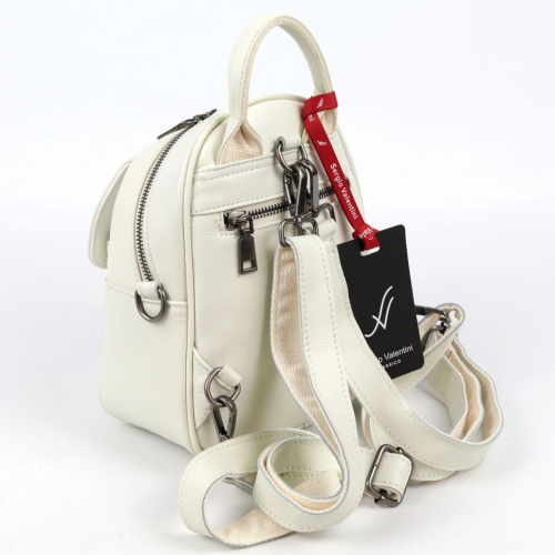 Женский кожаный рюкзак SV-9151 Беж