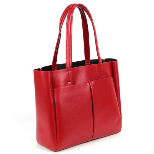 Женская сумка шоппер из эко кожи 894167 Ред
