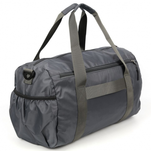 Текстильная дорожно-спортивная сумка 3059 Грей