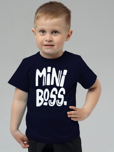 Рубашечка Mini Boss / Т.синий