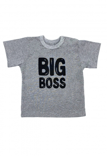 Рубашечка Big Boss / Серый меланж
