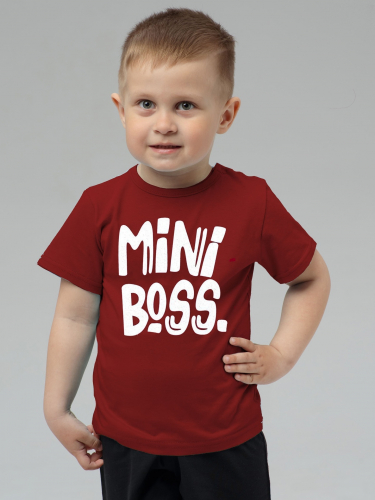 Рубашечка Mini Boss / Бордо