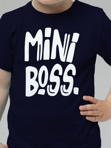Рубашечка Mini Boss / Т.синий