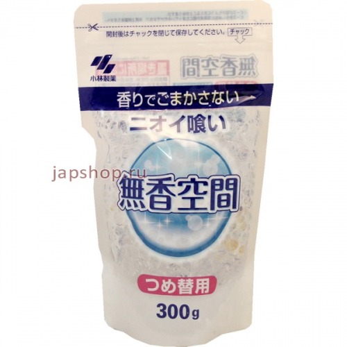 MukoKukan Желеобразный нейтрализатор запаха для комнаты, сменная упаковка, 300 мл (4987072017258)