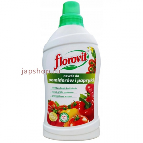 Florovit Жидкое удобрение для помидоров, паприки, перца, 1л (5900498019261)