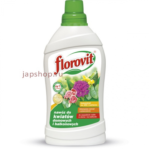 Florovit Жидкое удобрение для домашних и балконных цветов, 1 кг (5900498008050)