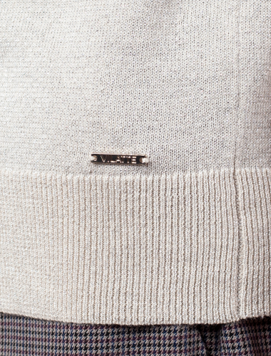 Базовый свитер из хлопка с мягким люрексом