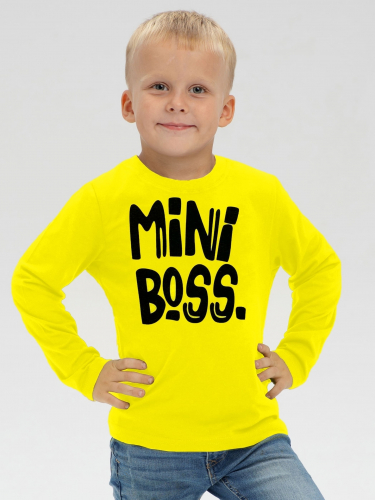Рубашечка Mini Boss / Желтая / дл.рук