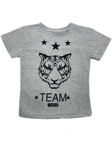 Футболка Team Tiger / Серый меланж