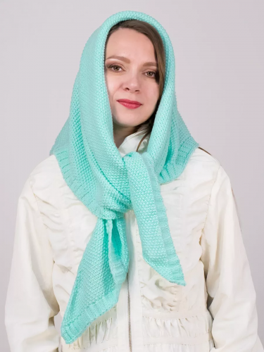 Косынка женская София (Цвет мятный),  Один размер, шерсть 30%