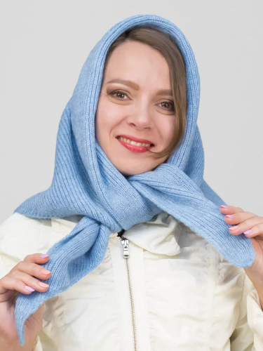 Косынка женская Руслана (Цвет темно-голубой),  Один размер, шерсть 30%